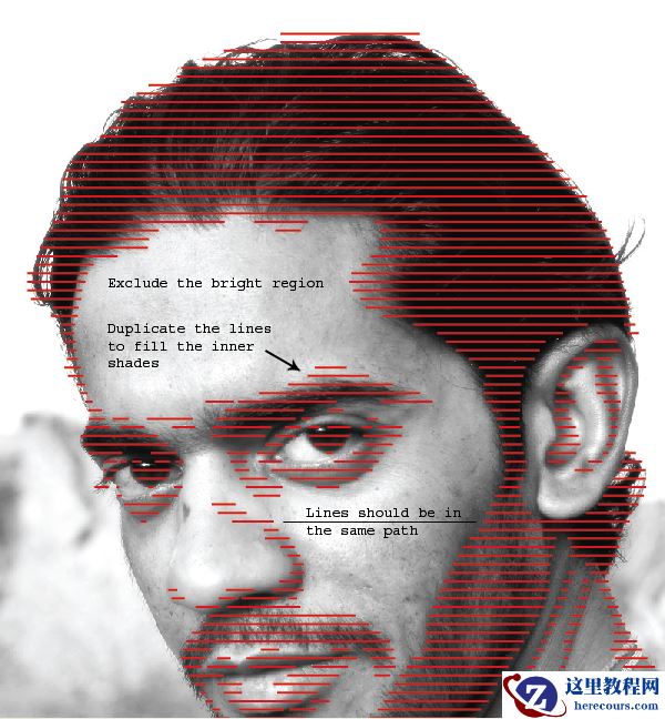 Illustrator教程:怎么样把照片做成抽象的线稿