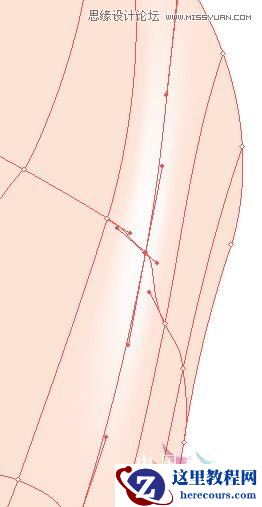 Illustrator网格工具绘制写实美女教程