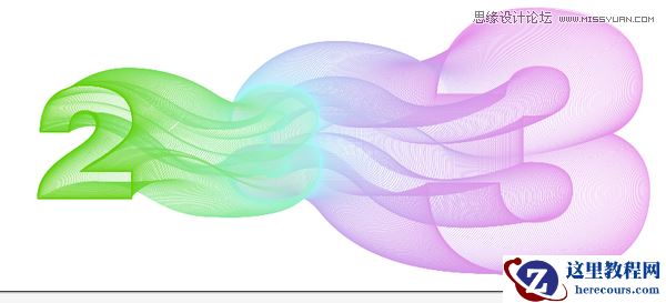 Illustrator制作时尚网格风格的艺术字教程