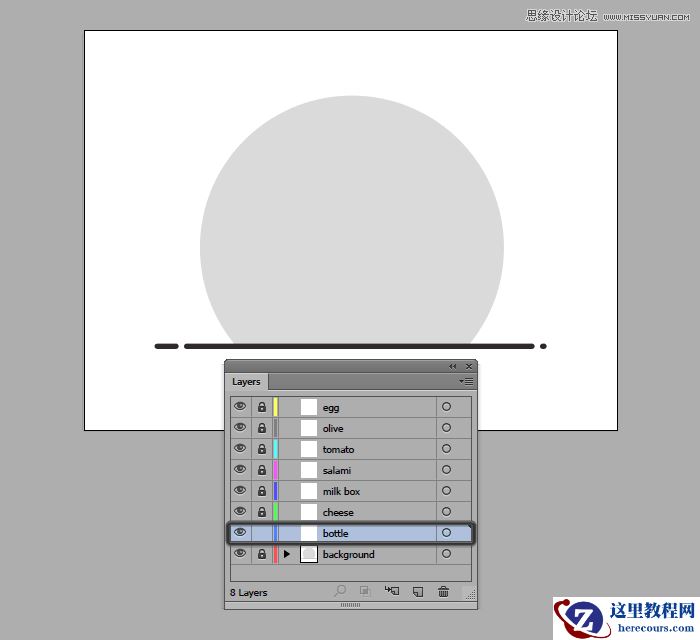 食物图标:AI绘制简约风格的食品图标