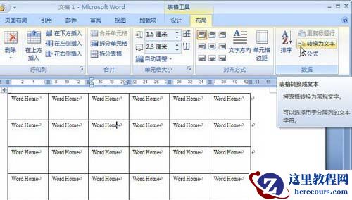 单击“转换为文本”按钮