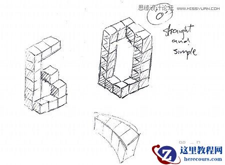 Illustrator绘制矢量三维字体组合特效