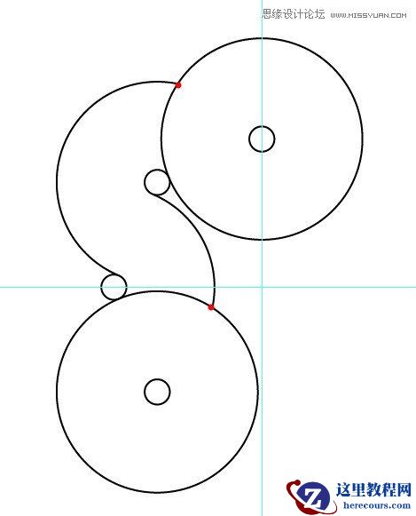 Illustrator绘制漂亮的叠加圆环效果图