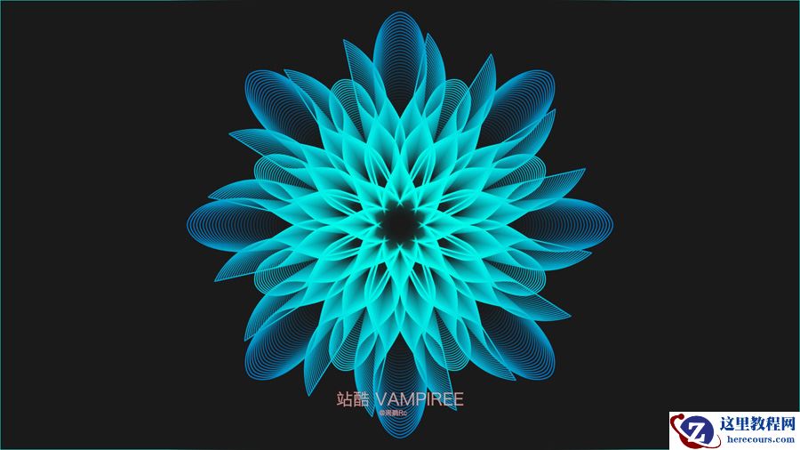 Illustrator制作3D网格特效的梦幻花朵效果