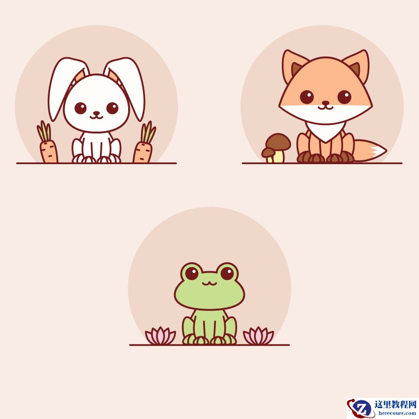 Illustrator绘制萌宠小动物插图教程