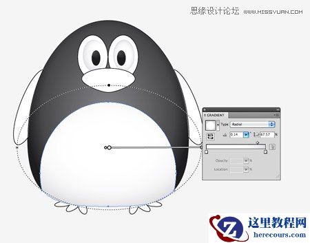 Illustrator绘制一只超萌的企鹅