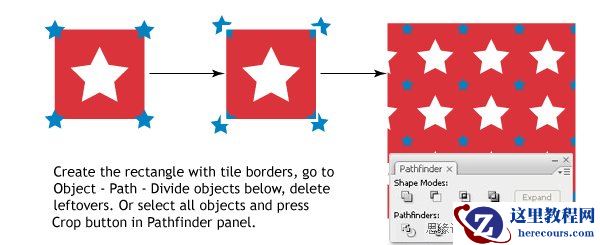 Illustrator中创建无缝图案的方法