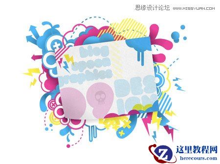 Illustrator结合PS设计时尚的花纹插画教程