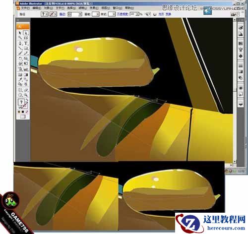 Illustrator打造超酷的保时捷超级跑车