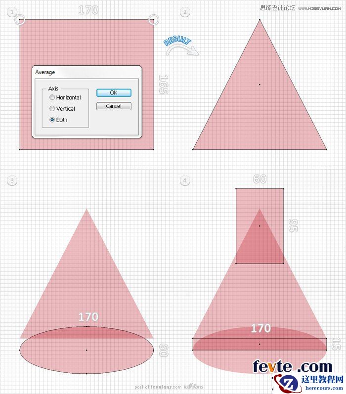 Illustrator制作透明效果的烧瓶图标