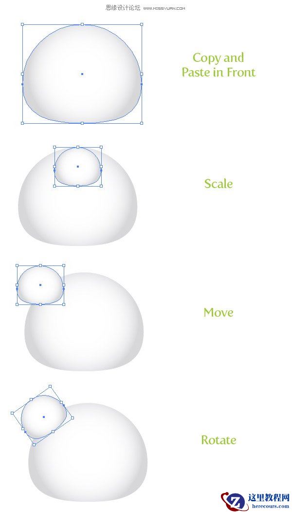 Illustrator创建可爱的熊猫宝宝头像图标
