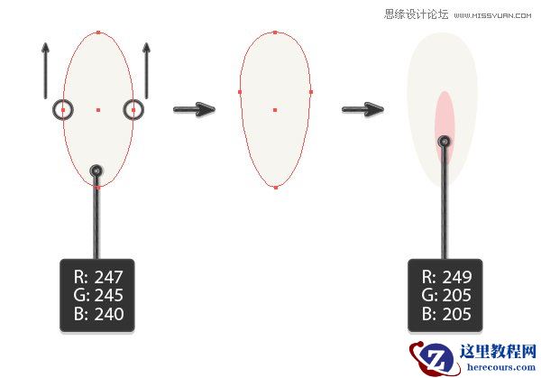 Illustrator绘制拿着郁金香的可爱兔子