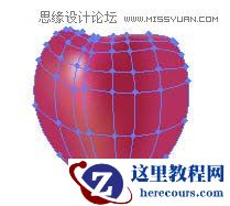 Illustrator使用渐变网格绘制逼真的红苹果