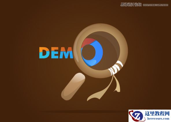 Illustrator制作时尚大气的放大镜教程