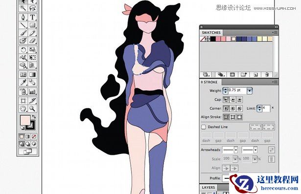 Illustrator在智能对象上添加纹理