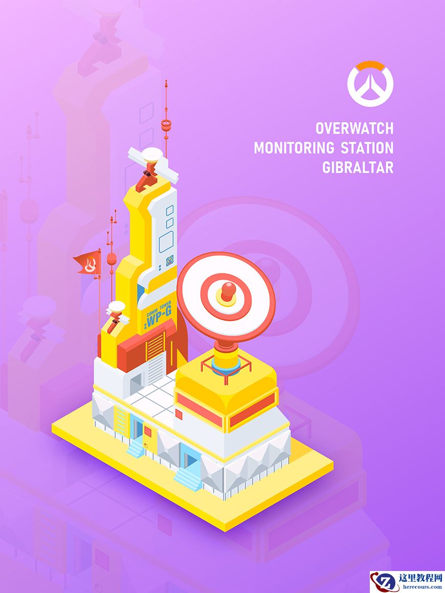 Illustrator绘制2.5D风格的游戏场景效果