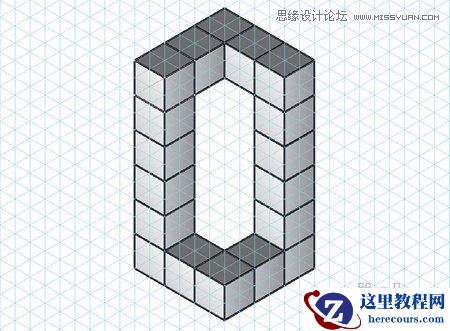 Illustrator绘制矢量三维字体组合特效