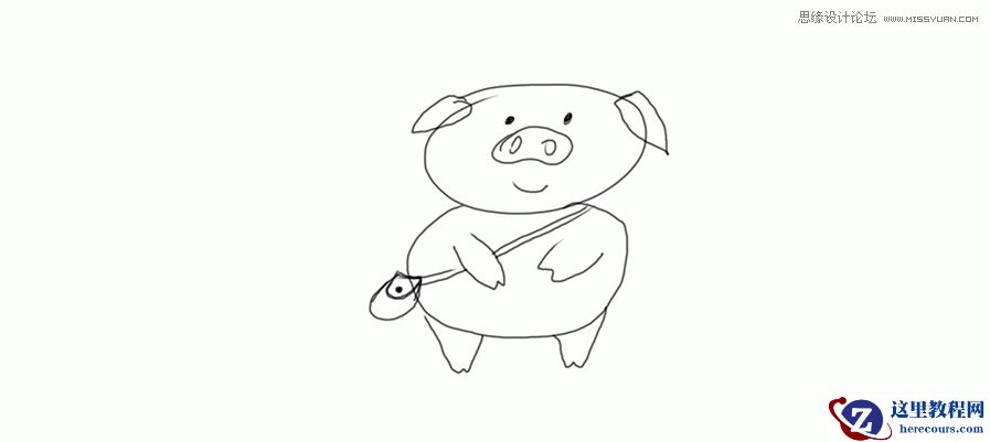 小猪插画:用AI绘制可爱的小猪插画