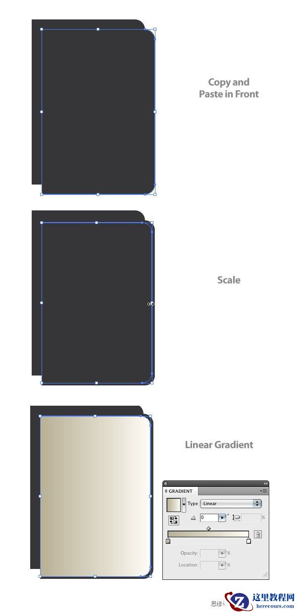 Illustrator教程:绘制记事簿教程