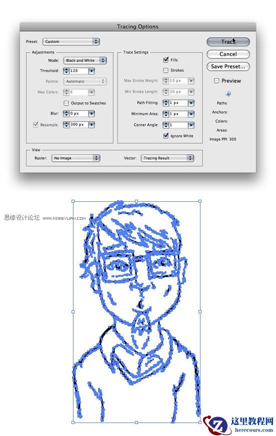 Illustrator创建粗略风格的矢量图形