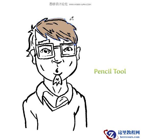 Illustrator创建粗略风格的矢量图形