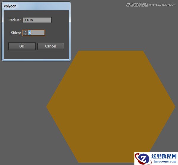 Illustrator制作质感立体效果的甜蜜蜂巢