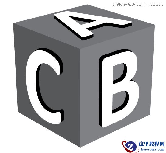 Illustrator绘制3D立体风格的小方块教程