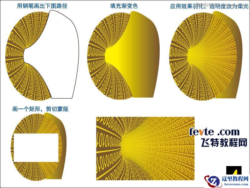Illustrator制作数字通道效果