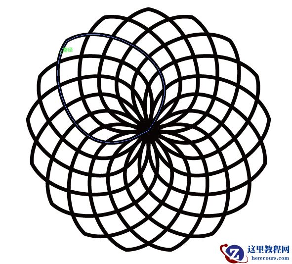 Illustrator绘制创意的万花筒花朵图形