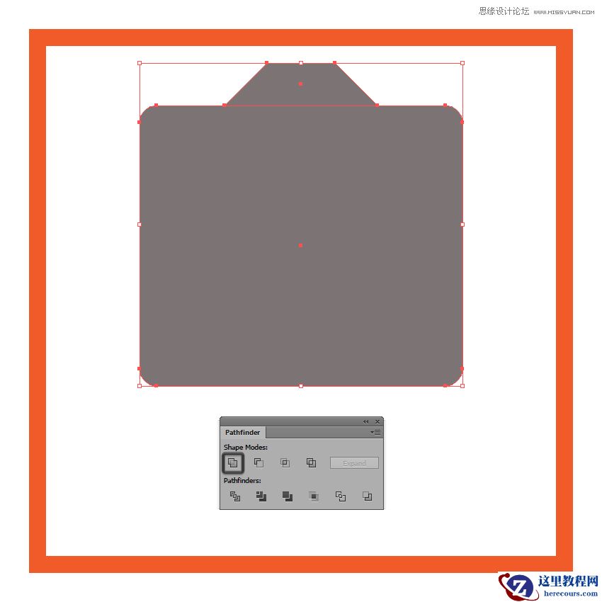 Illustrator绘制扁平化风格的复古相机图标