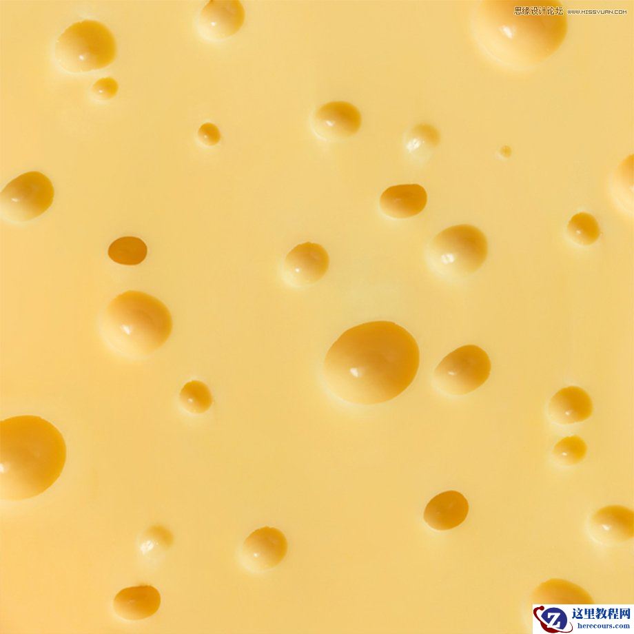 Illustrator绘制写实主义的奶酪图案背景图