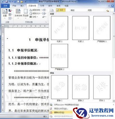 单击“删除水印”按钮