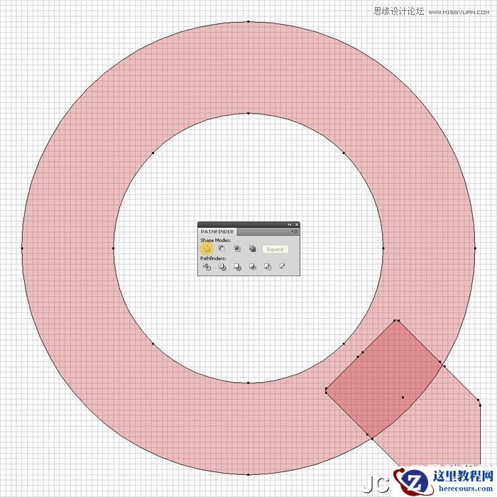 Illustrator制作蓝色苹果QuickTime标志