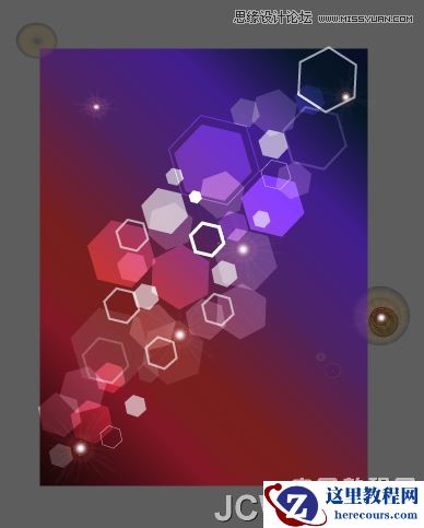 Illustrator绘制梦幻的心形背景图效果