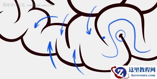 Illustrator绘制大脑图标教程