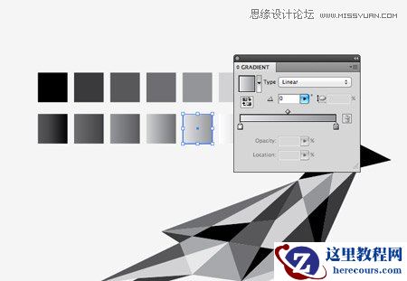 Illustrator设计钻石格子风格的LOGO教程