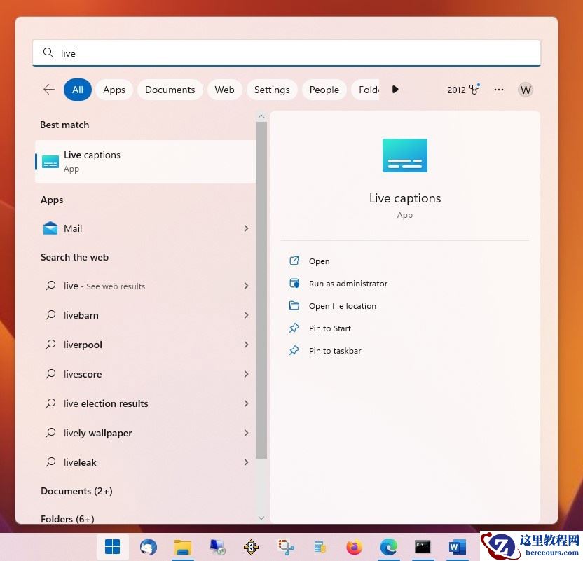 Win11 22H2如何使用实时字幕Live Captions功能?