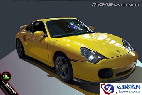 Illustrator打造超酷的保时捷超级跑车