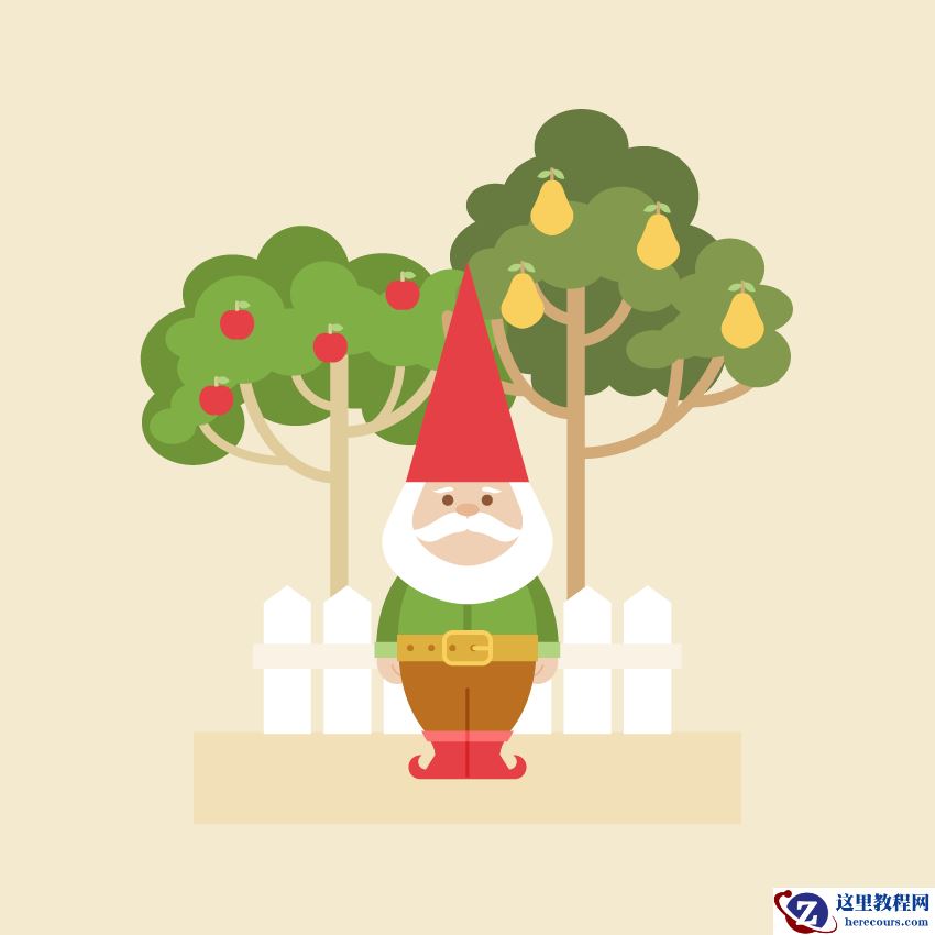 插画设计:AI绘制矢量风格的小矮人插图