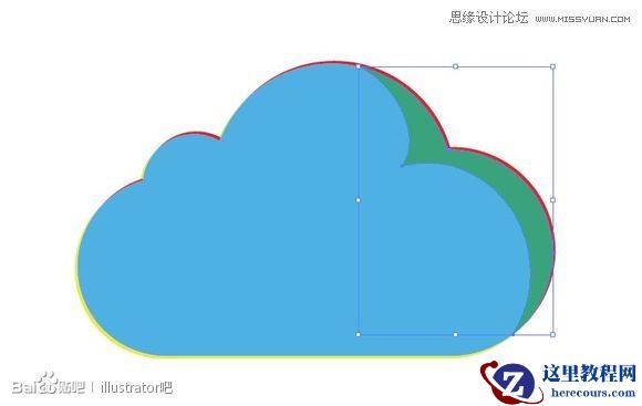 Illustrator绘制立体效果的白云云彩