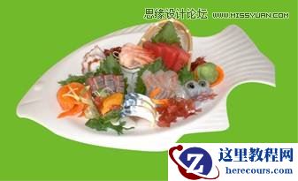 Illustrator巧用拼合透明度抠出盘子