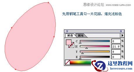 Illustrator使用渐变网格工具绘制漂亮郁金香