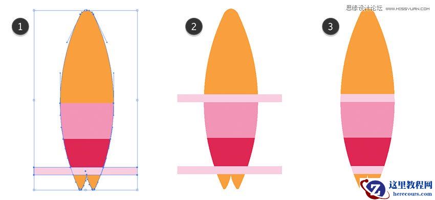 Illustrator绘制扁平化风格的夏季主题图标