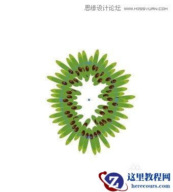 Illustrator绘制切开的猕猴桃效果图