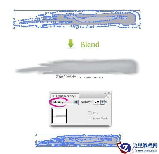 Illustrator创建水彩画笔及教程