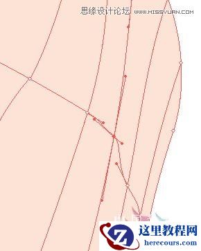 Illustrator网格工具绘制写实美女教程