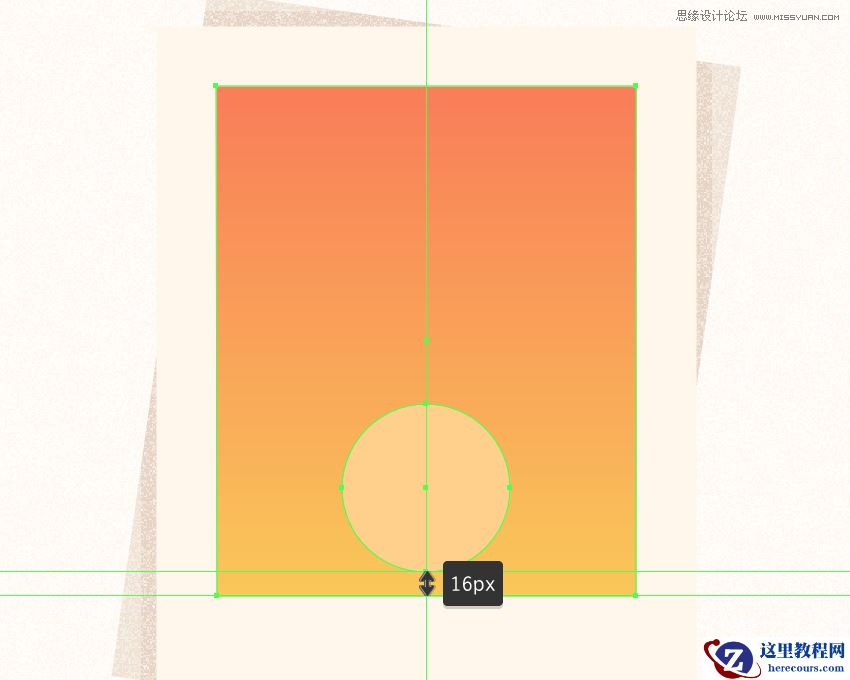 Illustrator绘制复古风格的城市黄金插画