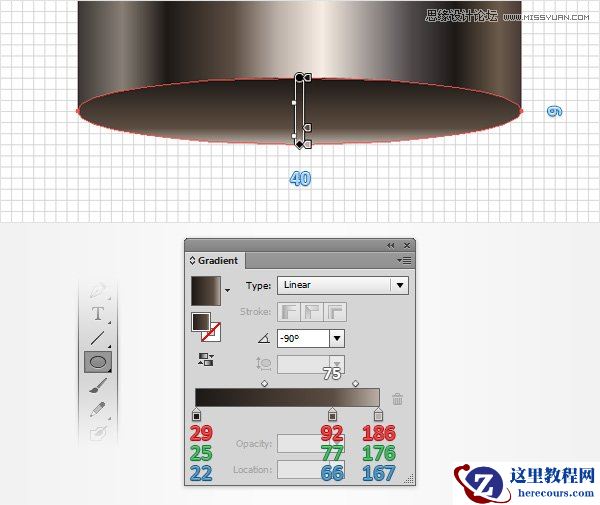 Illustrator制作神话般的指甲油文字效果