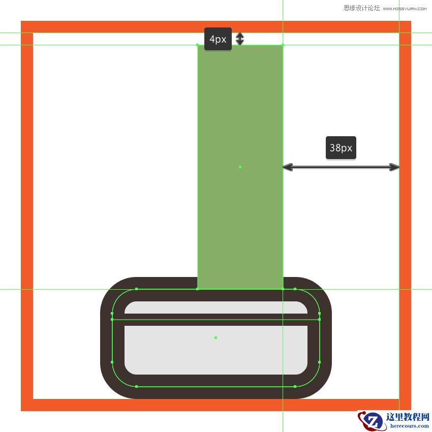 Illustrator绘制卡通风格的仙人掌图标教程