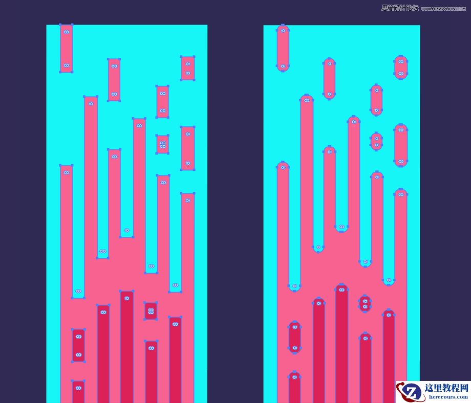 Illustrator绘制创意的太空流星插画效果